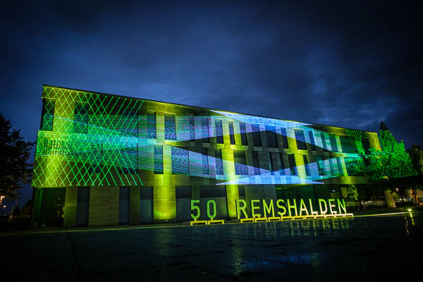 50 Jahre Remshalden - Lightshow am Rathaus